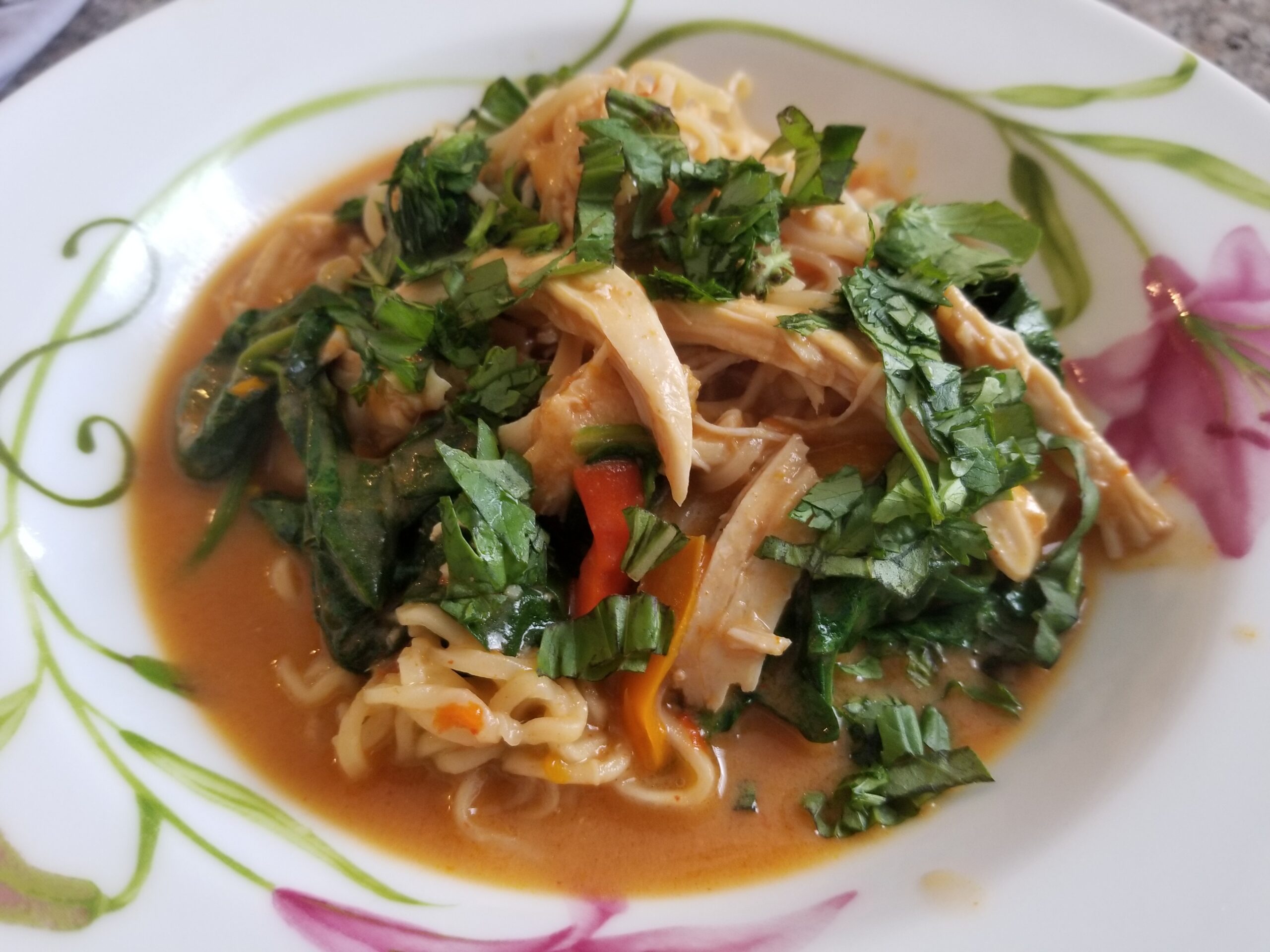 Thai Peanut Chicken Ramen/Drunken Noodles