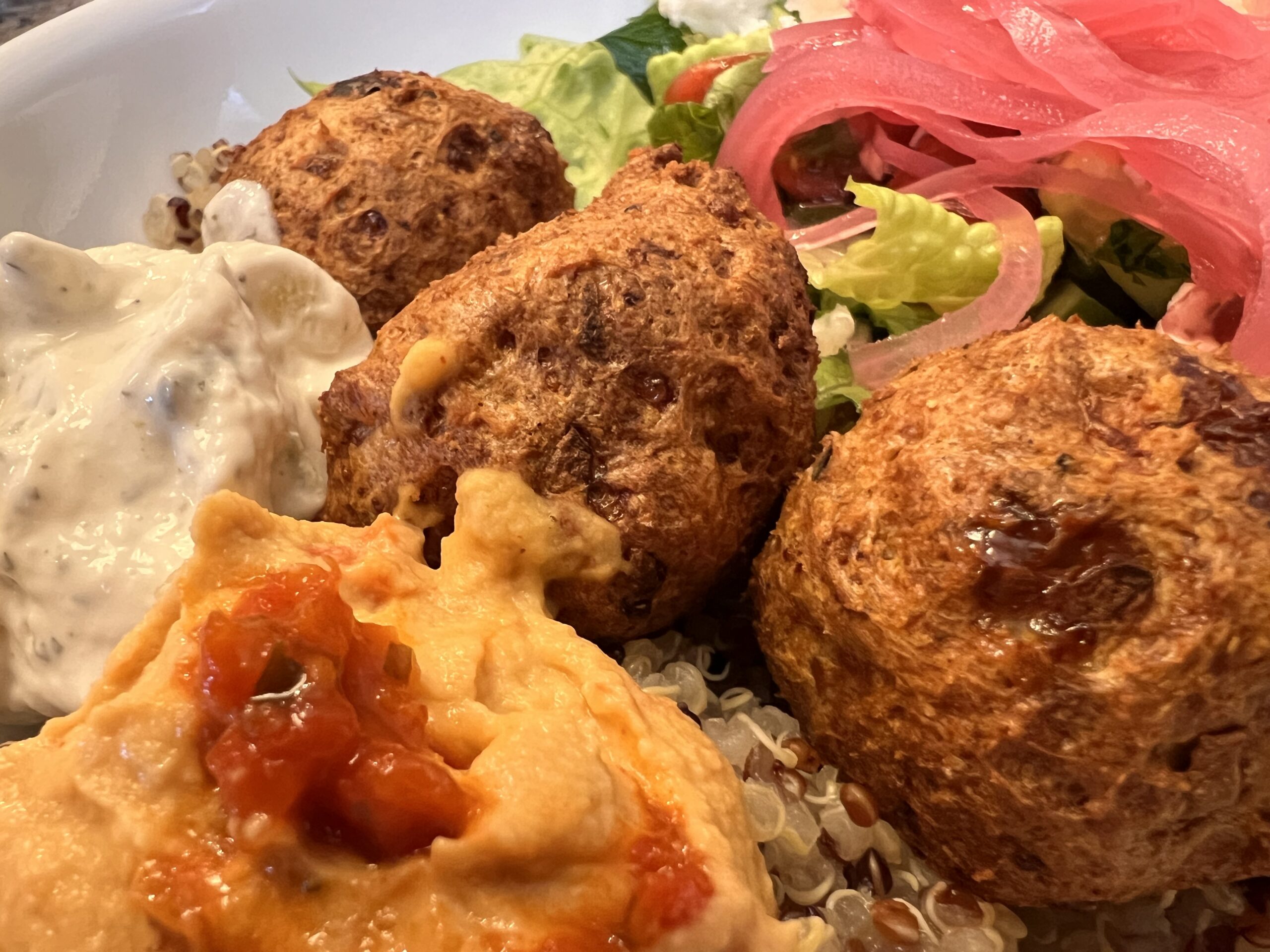Air Fryer Chicken Shawarma Bowls
