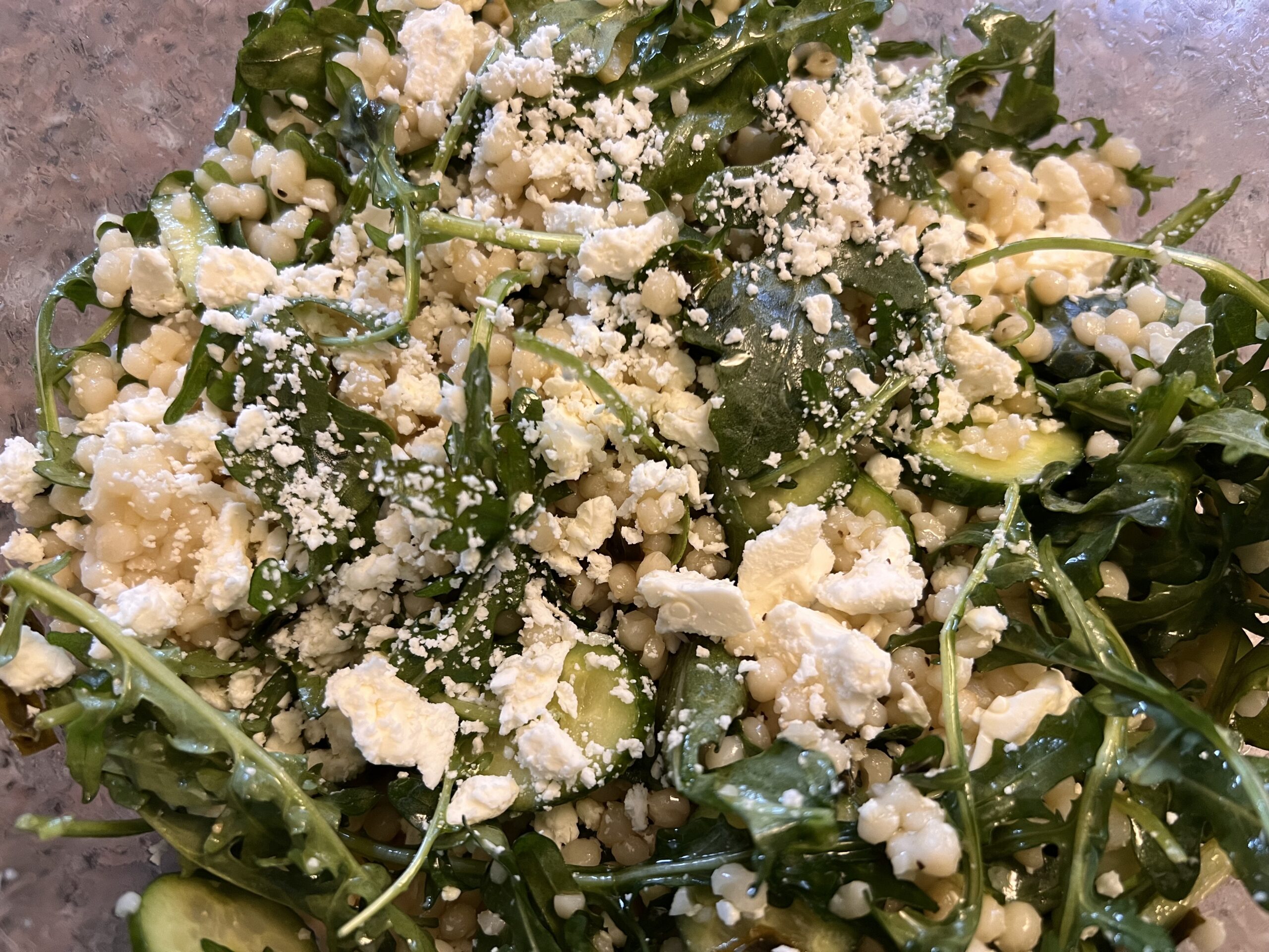 Arugula Couscous Salad with Feta