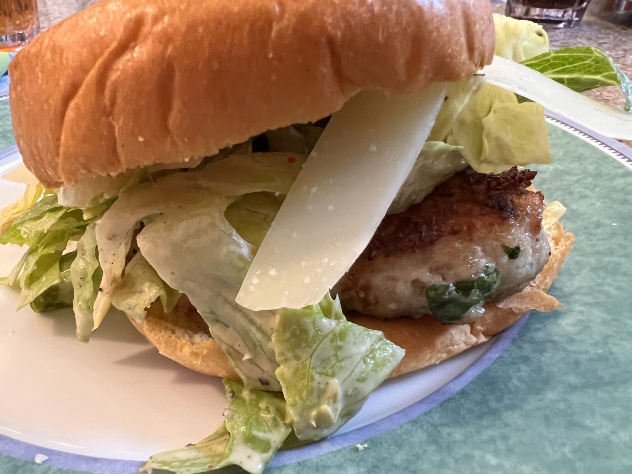 Chicken Caesar Burgers