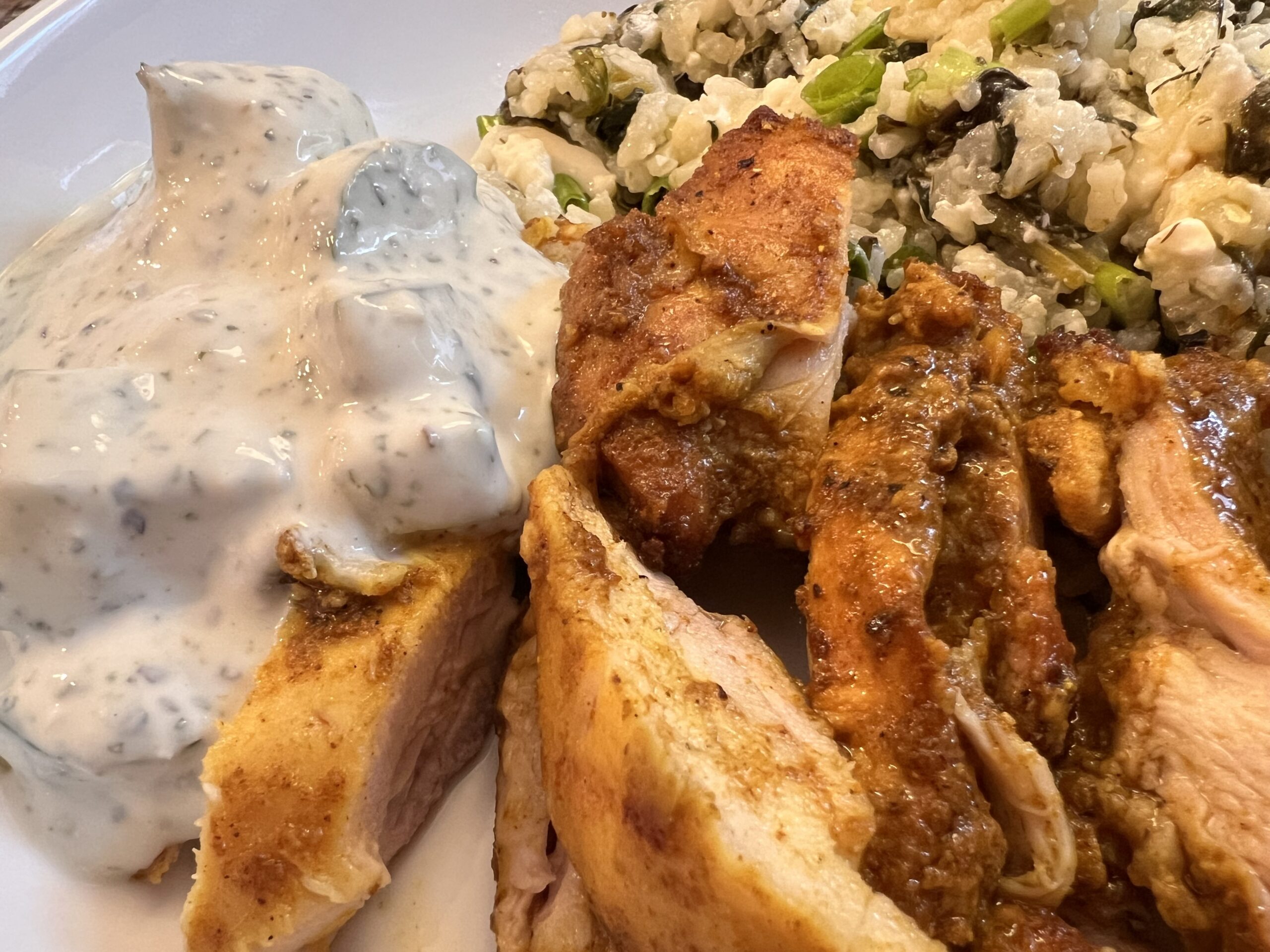 Easy Chicken Shawarma with Mint Yogurt Sauce
