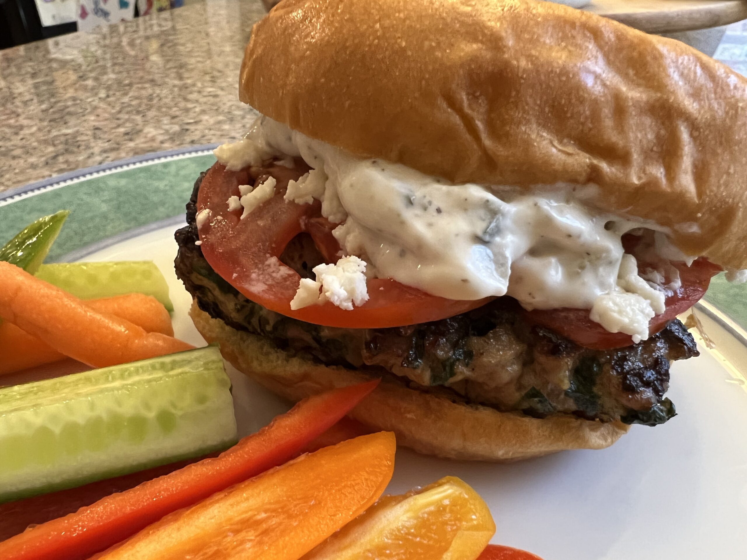 Greek Turkey Burgers