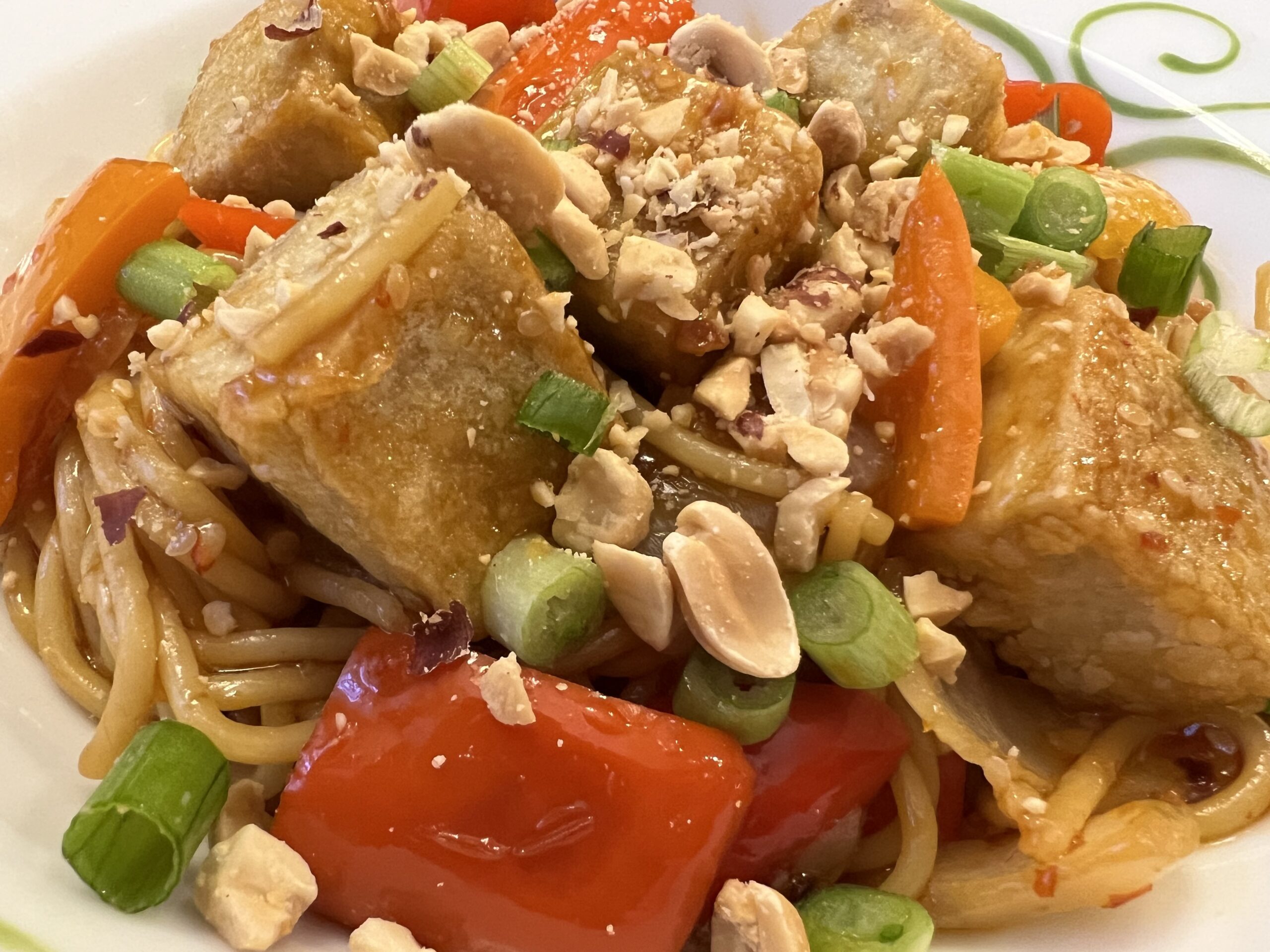 Kung Pao Spaghetti with Tofu