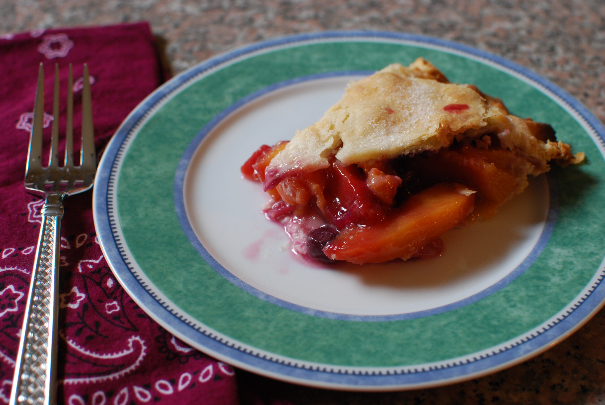 Peach (and Blueberry) Pie