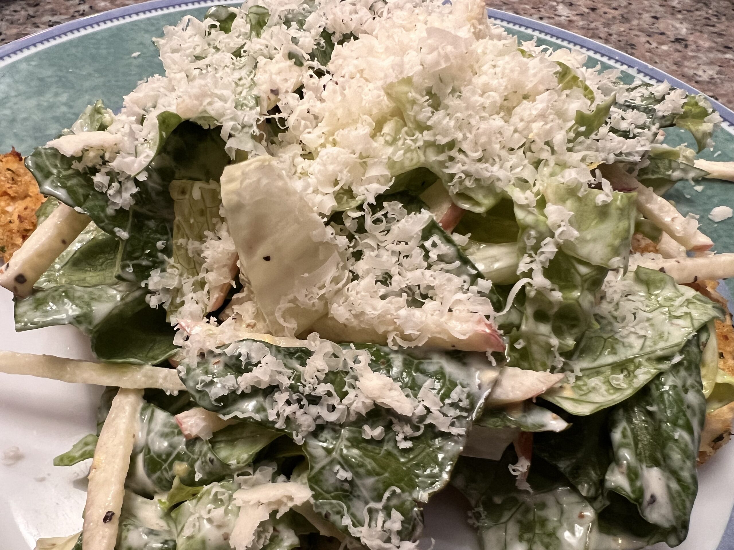 Chicken Schnitzel Caesar Salad