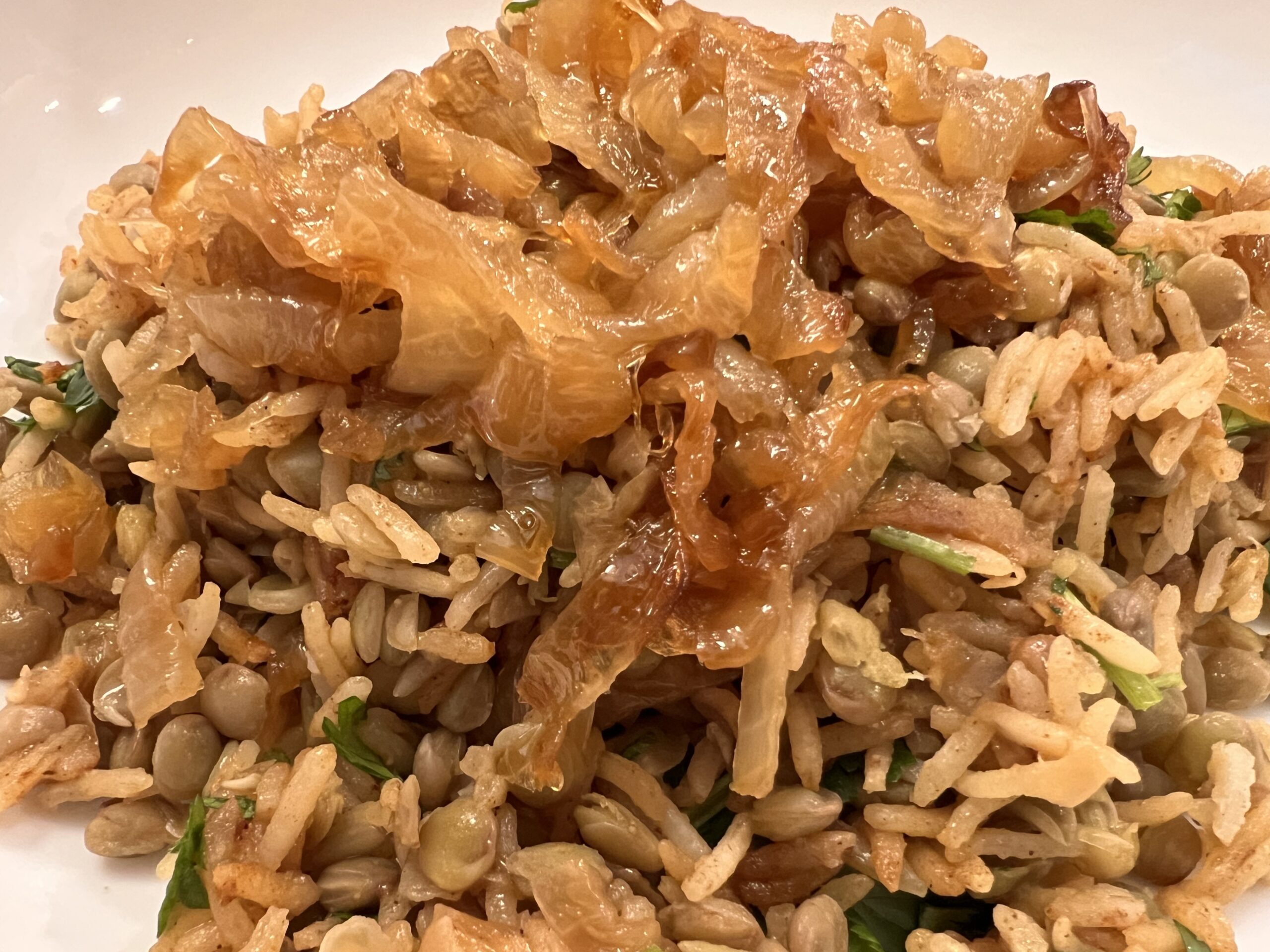 Mujadara (Lebanese Lentils and Rice)
