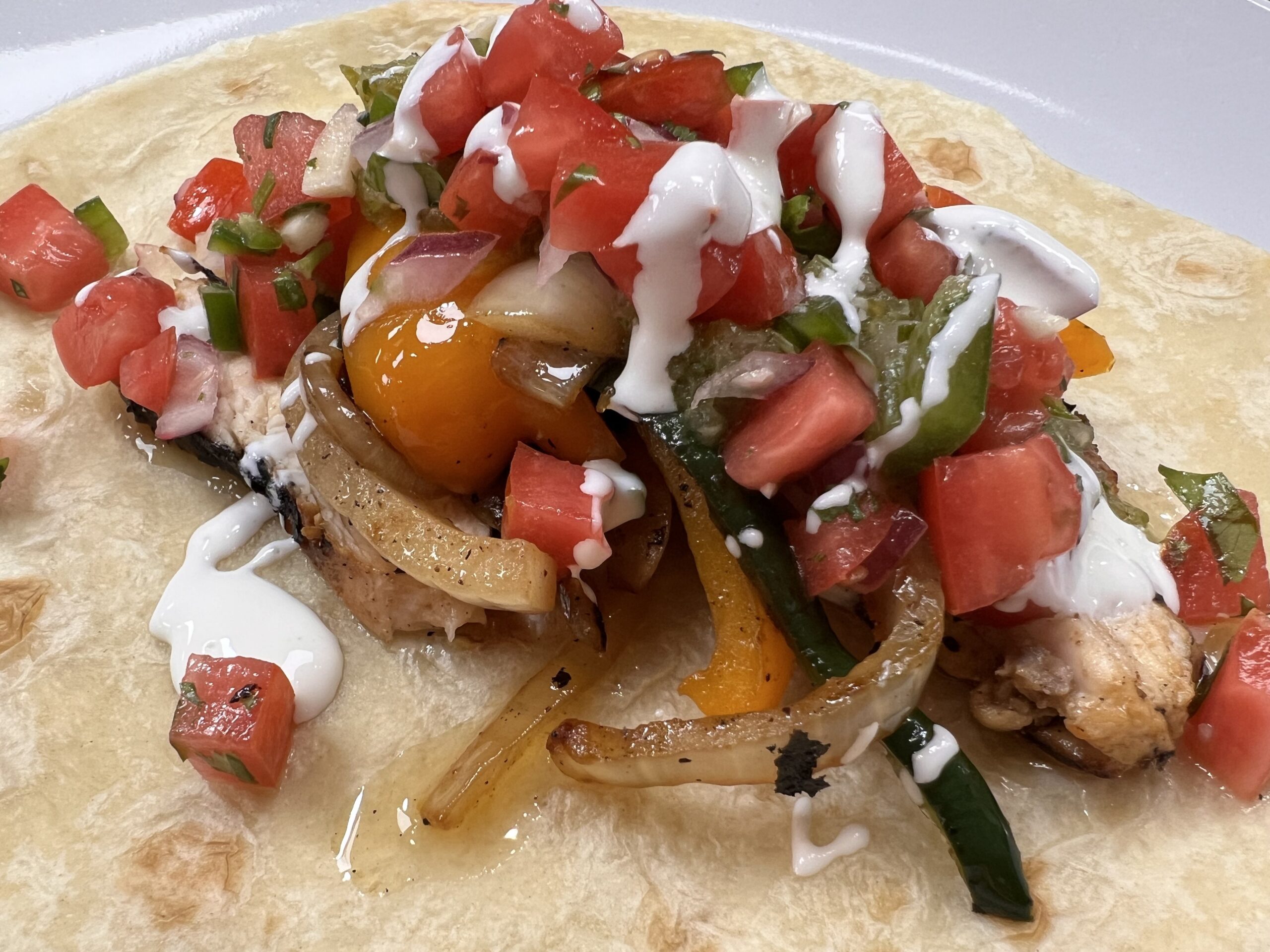 Chicken Fajitas and Salsa Fresca