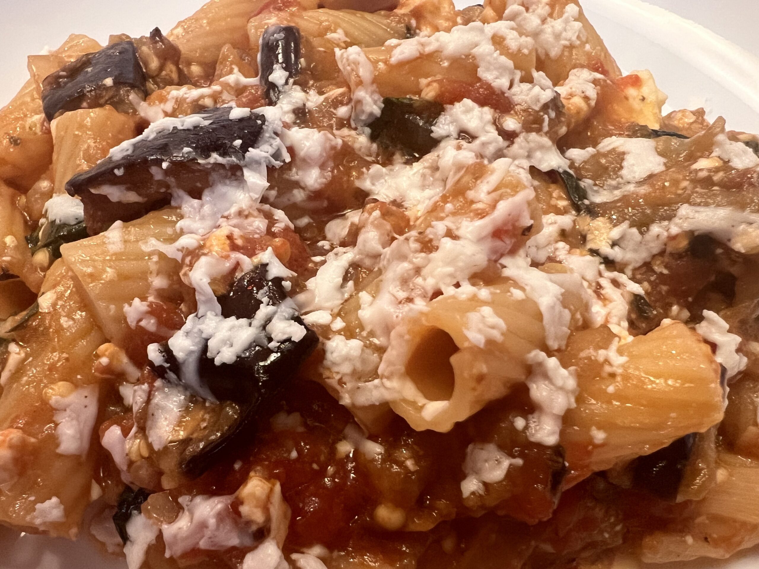 Greek Eggplant Pasta