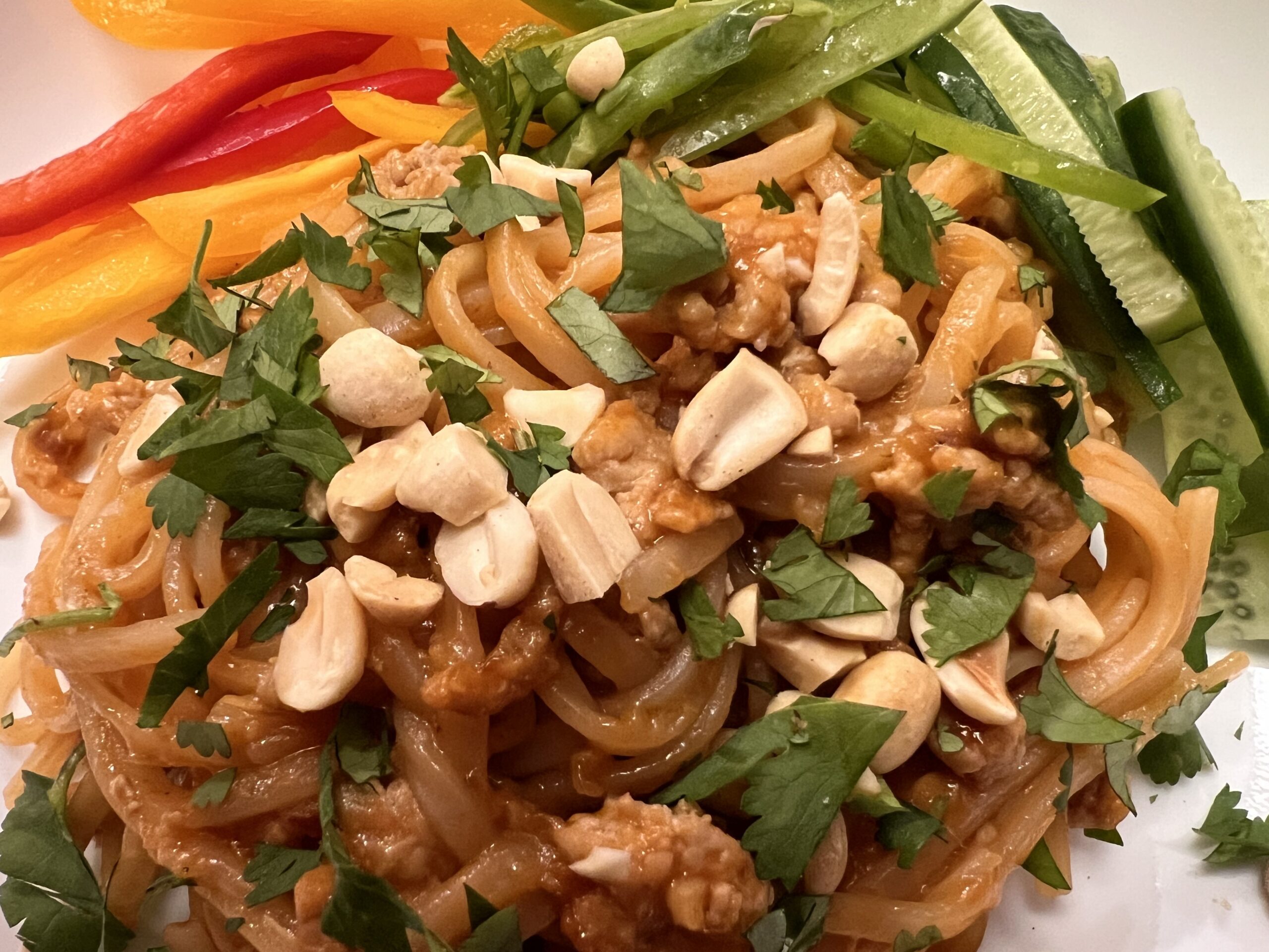 Spicy Peanut Chicken Noodles