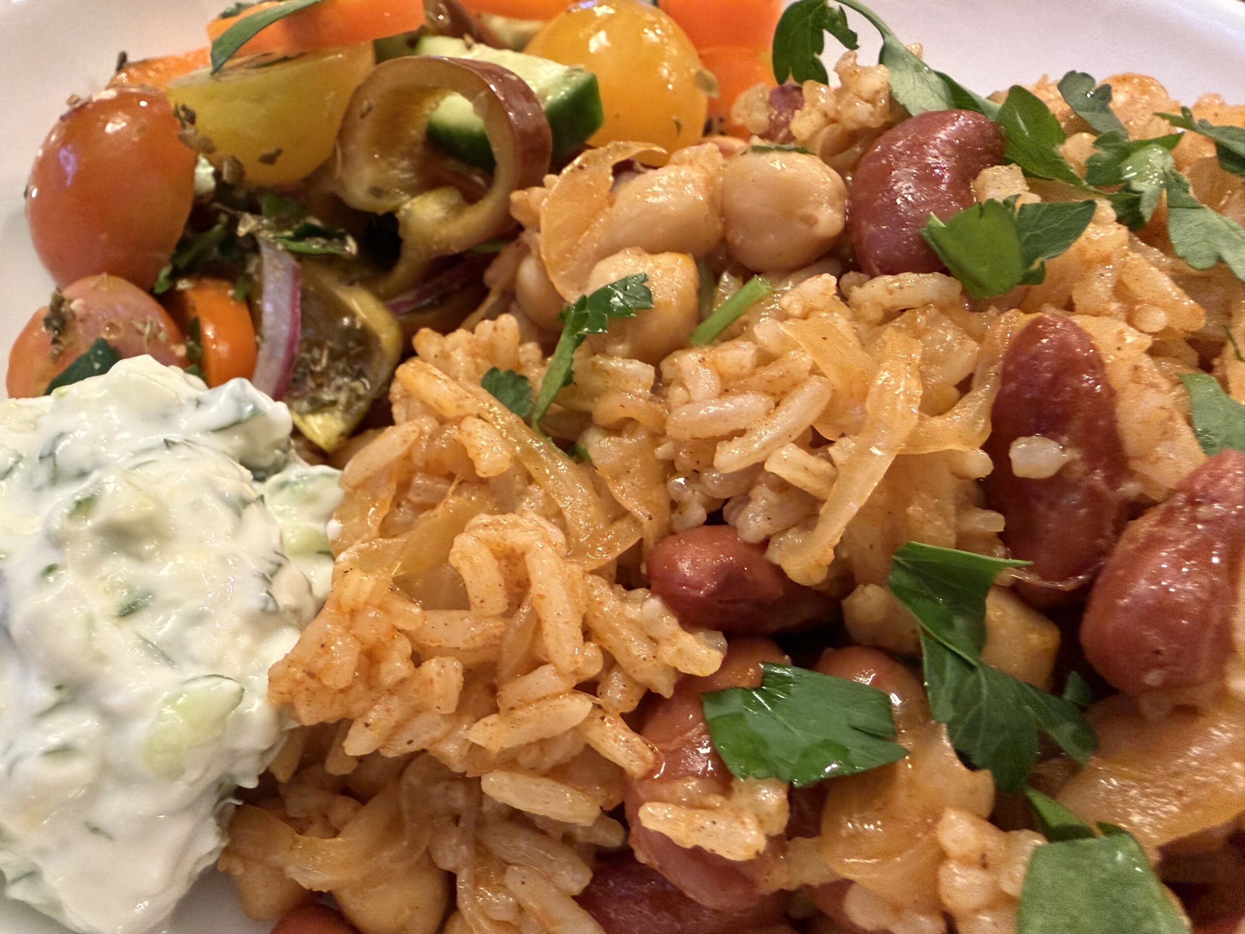 2 Bean Shawarma Rice Skillet